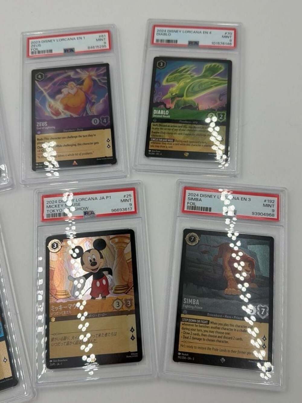 Lot of 8 PSA 9 Mint Disney Lorcana Graded Cards - Picture 3 of 6